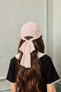 12-402/11-402ガーリーポロブラウス<br> (★クロ/ピンク)<br> ・TODDLER￥14,080～(110～140cm)<br> ・SISTER￥16,280-(150/160cm)<br> 12-427ギンガムリボンキャップ<br> (★ピンク/サックス)<br> ・TODDLER￥14,080-(Fサイズ)