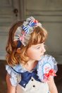 11-450/12-450セーラーリボンプルオーバー<br> (★アイボリー/ピンク)<br> ・TODDLER￥18,480～(100～140cm)<br> ・SISTER￥20,680-(150/160cm)<br> 11-470カラフルリボンカチューシャ<br> (ピンク/★コン)<br> ・TODDLER￥18,480-(Fサイズ)<br> 11-471ロゼットクリップ<br> (★アイボリー/ピンク)・TODDLER￥18,480-(Fサイズ)